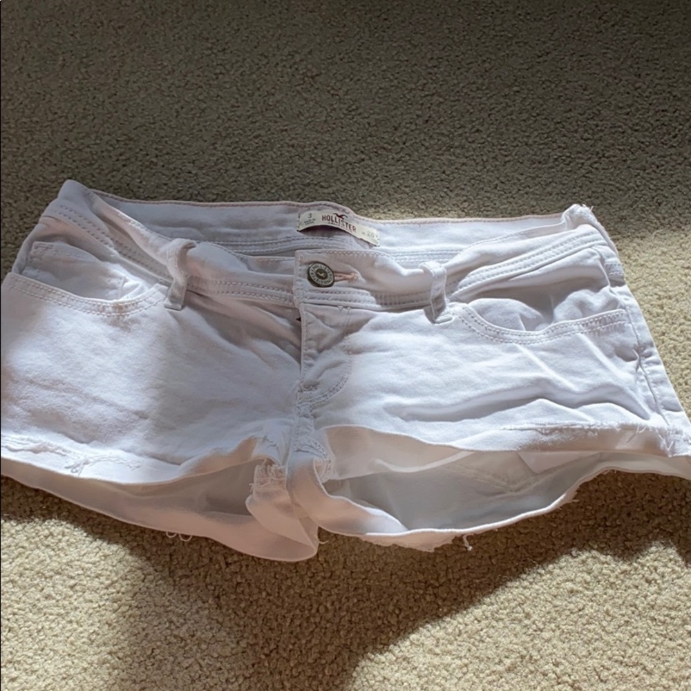 White Hollister Jean shorts